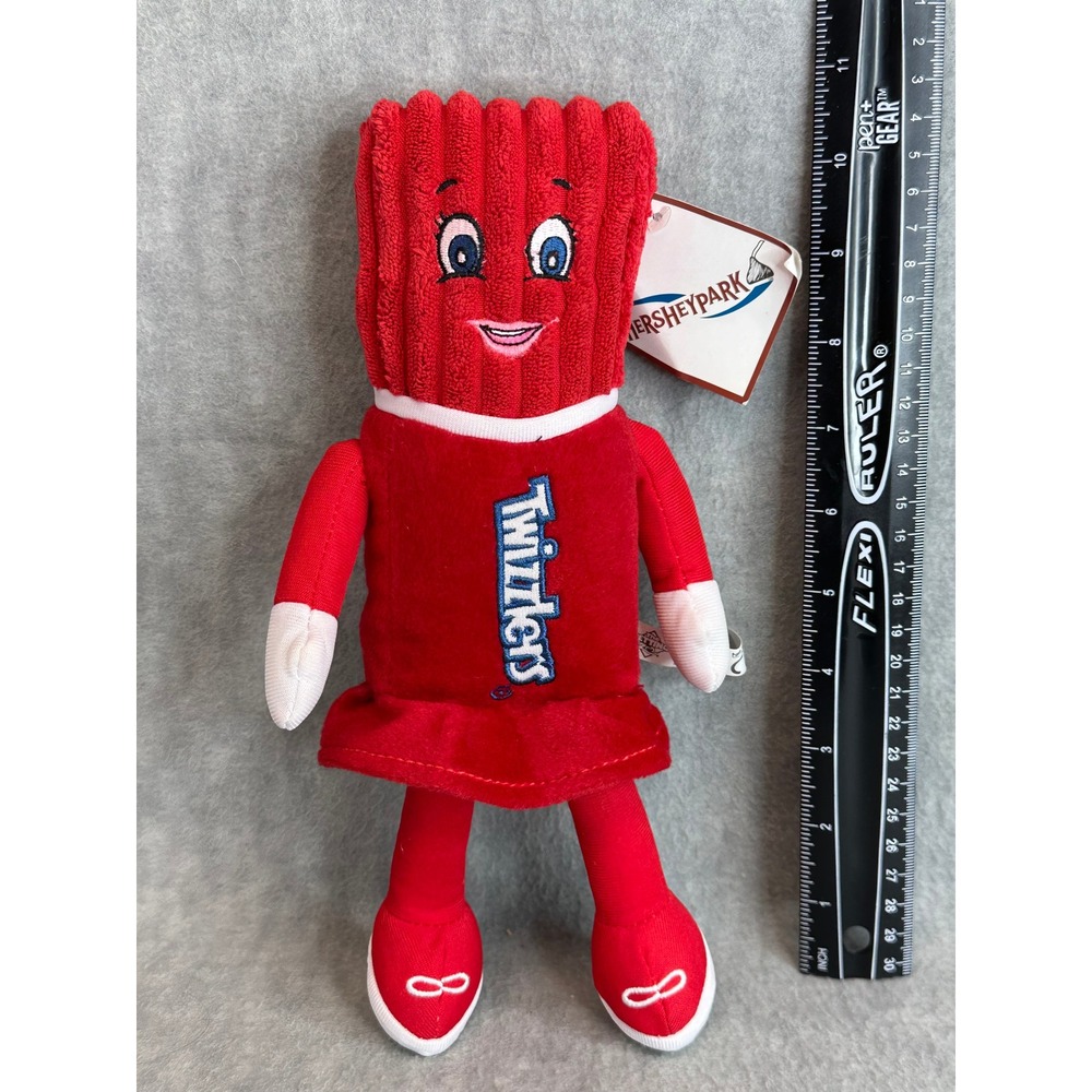 Hersheypark Twizzlers‎ Mascot Plush Red Candy Character Stuffed Toy 11 inch 2017